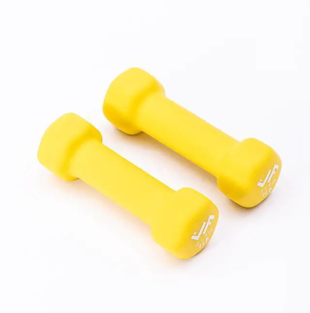 Main image of JFIT Neoprene & Vinyl Coated Dumbbell Pairs or Sets for Home Gym, Strength Training, Aerobics, Cardio, Fitness