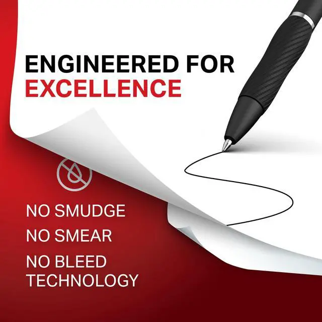 Alt view image 4 of 6 - Sharpie S-Gel Retractable Gel Pen, Medium Point, Black Ink, 4-Pack (2096134)