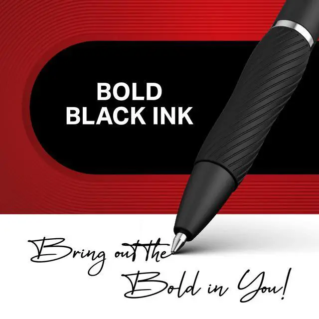 Alt view image 5 of 6 - Sharpie S-Gel Retractable Gel Pen, Medium Point, Black Ink, 4-Pack (2096134)