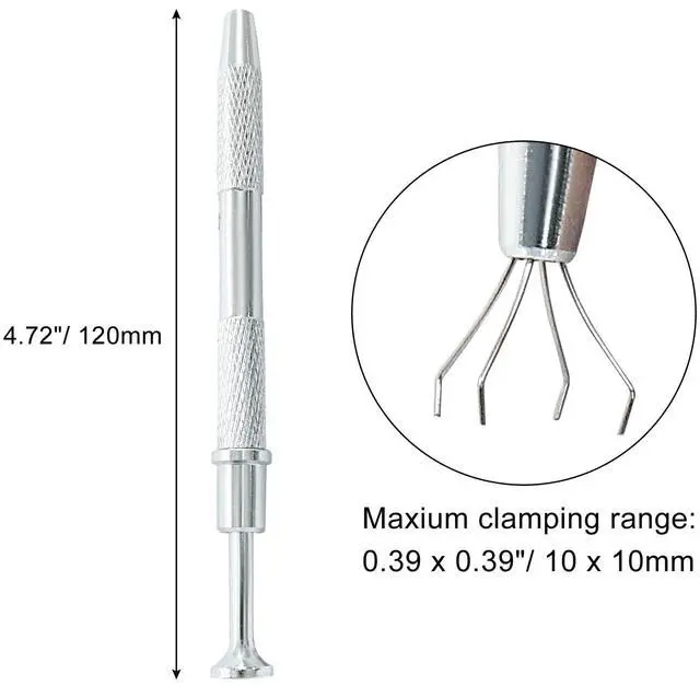 Alt view image 2 of 5 - Hordion 4-Claw Pick up Tool, Stainless Steel, Silver