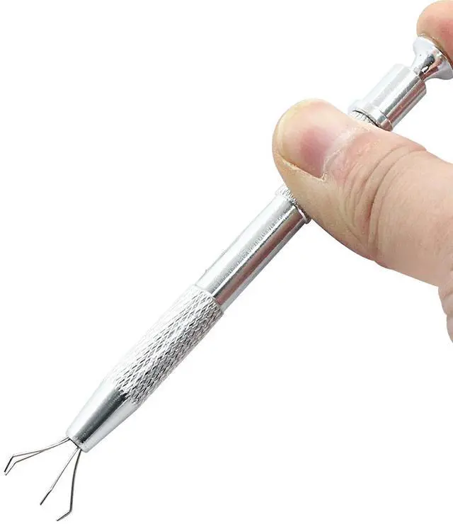 Alt view image 4 of 5 - Hordion 4-Claw Pick up Tool, Stainless Steel, Silver