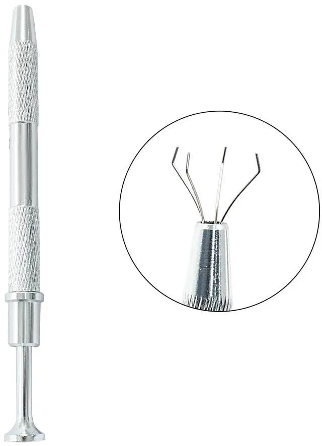 Alt view image 5 of 5 - Hordion 4-Claw Pick up Tool, Stainless Steel, Silver