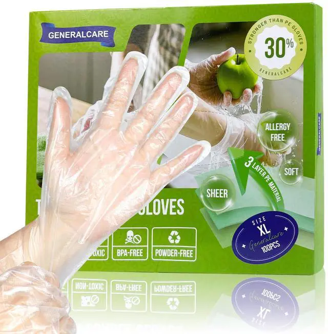 Main image of Disposable TPE Cooking Gloves, Ideal for Cleaning and Food Prep, Latex & Powder Free, Food safe