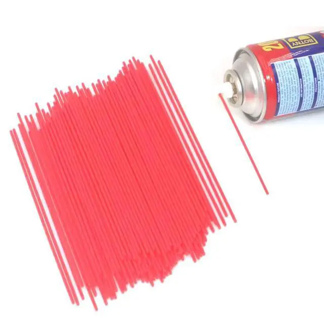 Alt view image 4 of 7 - spray can straws, Replacement Spray Can Extension Straw,Red Plastic Extension Straws,5Inches. (50 Pack)