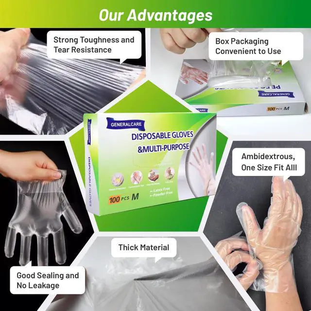 Alt view image 3 of 7 - Disposable TPE Cooking Gloves, Ideal for Cleaning and Food Prep, Latex & Powder Free, Food safe