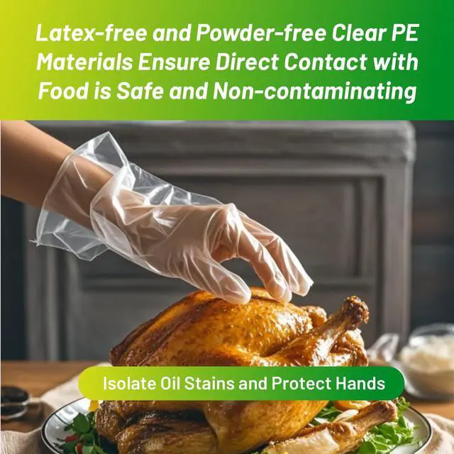 Alt view image 6 of 7 - Disposable TPE Cooking Gloves, Ideal for Cleaning and Food Prep, Latex & Powder Free, Food safe