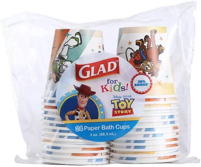 Main image of Glad for Kids Disney Pixar Toy Story Mini Paper Cups, 3 Oz, 24 Count