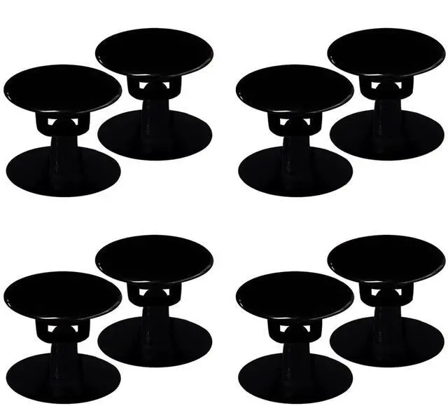 Main image of 8 Sets Replacement Rivets for Beach Shoe Replacement Button Replacement Parts Compatible for Clog Beach Shoe Strap Repair (Black)