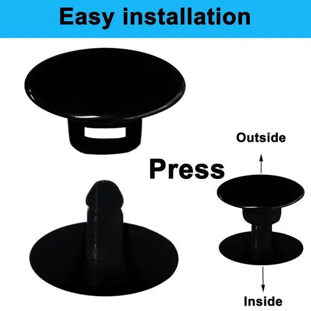 Alt view image 5 of 7 - 8 Sets Replacement Rivets for Beach Shoe Replacement Button Replacement Parts Compatible for Clog Beach Shoe Strap Repair (Black)