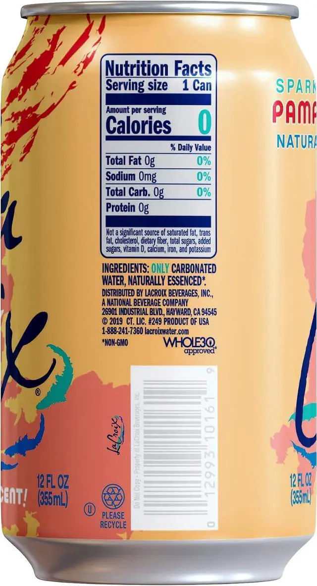 Alt view image 2 of 6 - La Croix Grapefruit Sparkling Water, 96oz, 8-Pack