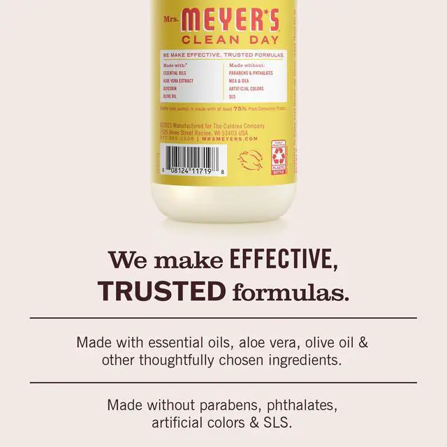 Alt view image 4 of 7 - Mrs. MEYER'S CLEAN DAY Hand Soap, Lemonade Scent, 12.5 Fl Oz Bottle