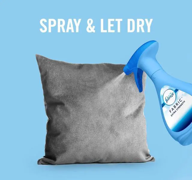 Alt view image 5 of 7 - Febreze Fabric Spray Air Freshener, Odor-Fighting Fabric Refresher, Sneaker Balls Alternative, Couch Cleaner, Linen Spray, Multi-Use, Extra Strength Scent, 23.6 fl oz
