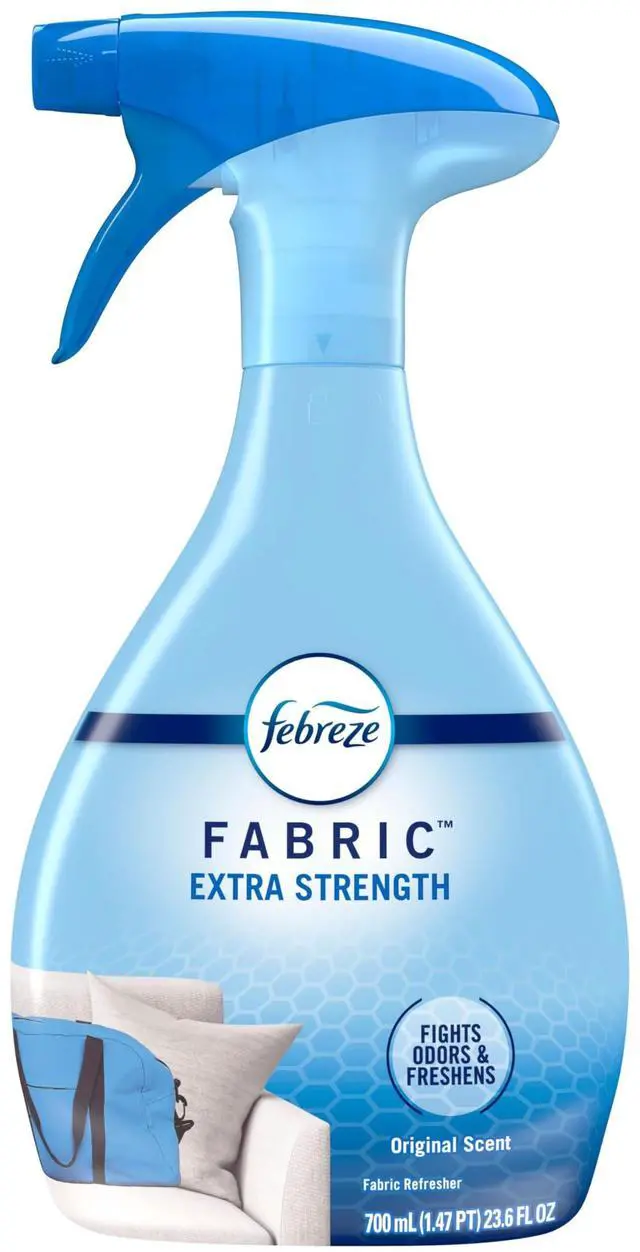 Alt view image 4 of 7 - Febreze Fabric Spray Air Freshener, Odor-Fighting Fabric Refresher, Sneaker Balls Alternative, Couch Cleaner, Linen Spray, Multi-Use, Extra Strength Scent, 23.6 fl oz