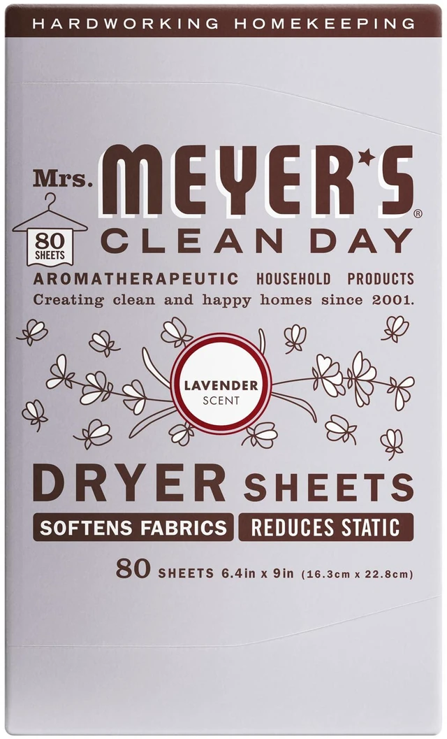 Main image of MRS. MEYER'S CLEAN DAY Dryer Sheets, Lavender, 80 ct