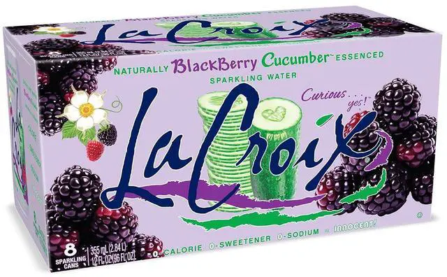 Main image of La Croix Sparkling Water, Blackberry Cucumber, 8-Pack Zero Sugar, Zero Calories, Zero Sodium