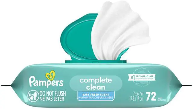Alt view image 2 of 7 - Pampers Ultraclean Baby Wipes, Unscented, 72 Count, 1 Flip-Top Pack