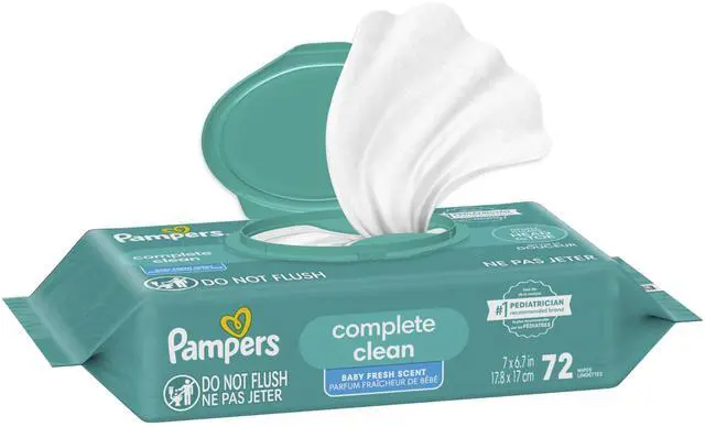 Alt view image 4 of 7 - Pampers Ultraclean Baby Wipes, Unscented, 72 Count, 1 Flip-Top Pack