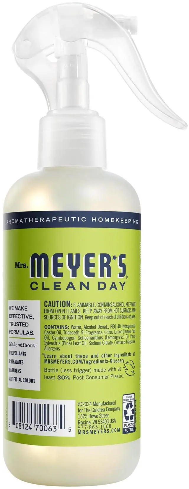 Alt view image 6 of 6 - MRS. MEYER'S CLEAN DAY Room Spray, Lemon Verbena Scent, 8 Fl Oz Bottle