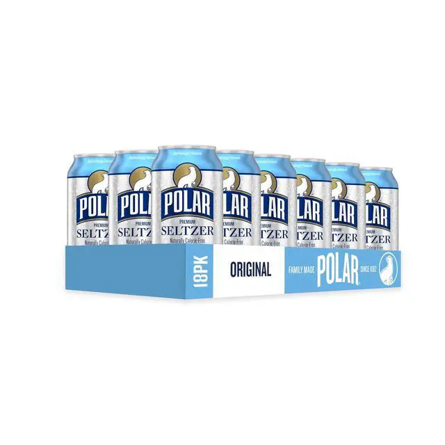 Alt view image 4 of 6 - Polar Seltzer Water Original, 12 fl oz cans, 18 pack