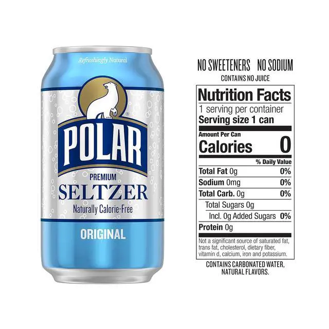Alt view image 2 of 6 - Polar Seltzer Water Original, 12 fl oz cans, 18 pack