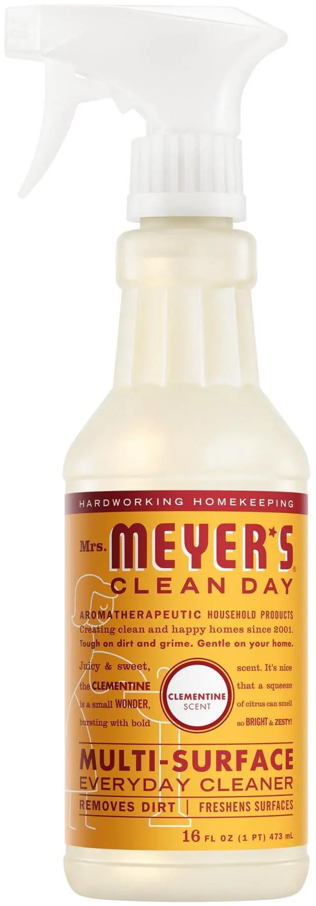 Main image of MRS. MEYER'S CLEAN DAY Multi-Surface Cleaner, Clementine, 16 fl oz