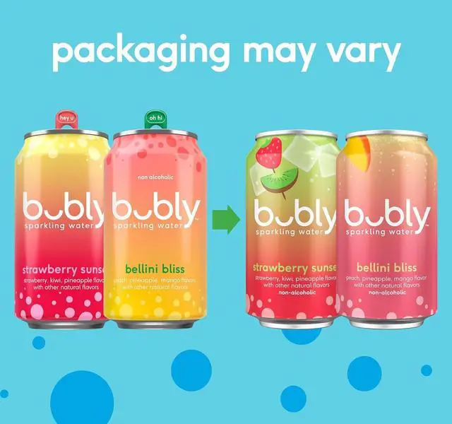 Alt view image 5 of 6 - bubly Sparkling Water, Bellini Bliss, 12 Fl Oz Cans (8 Pack)