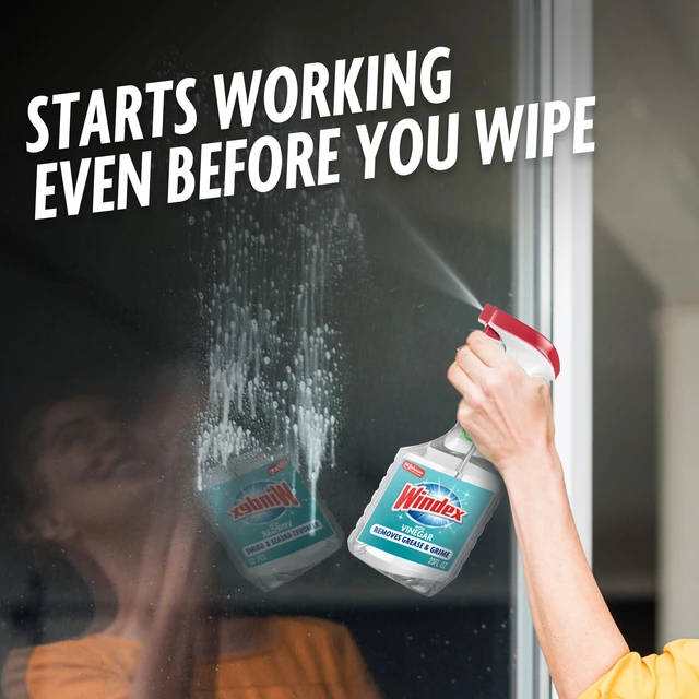 Alt view image 5 of 6 - Windex Vinegar Glass and Window Cleaner, Removes Grease and Grime, 23 oz