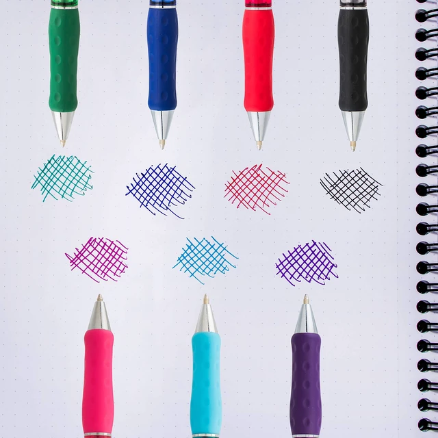 Alt view image 4 of 7 - Pentel RSVP Super RT Ballpoint Pen, (1.0mm) Medium Line, Green Ink, Pack of 2 (BX480BP2D)