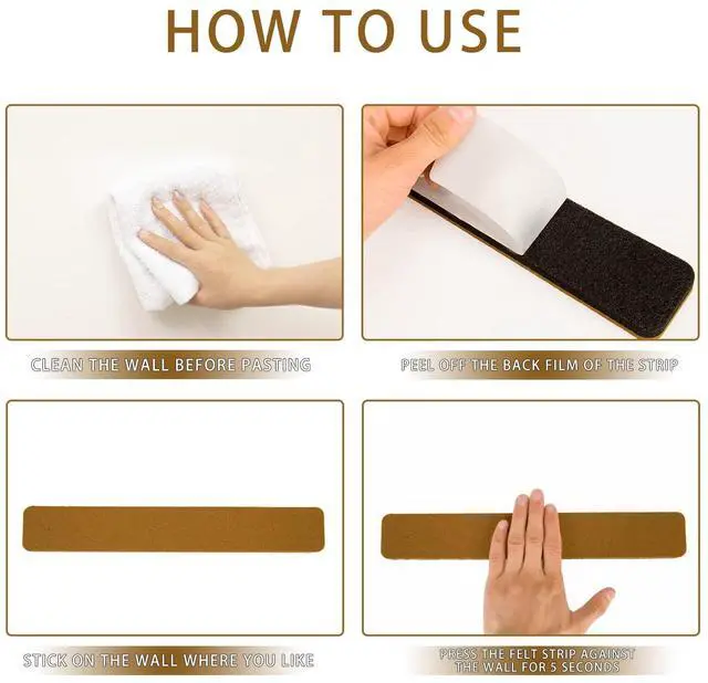Alt view image 3 of 6 - Bulletin Board Cork Board Cork Boards for Walls Cork Board for Office Pin Board Bulletin Boards for Walls (Brown)