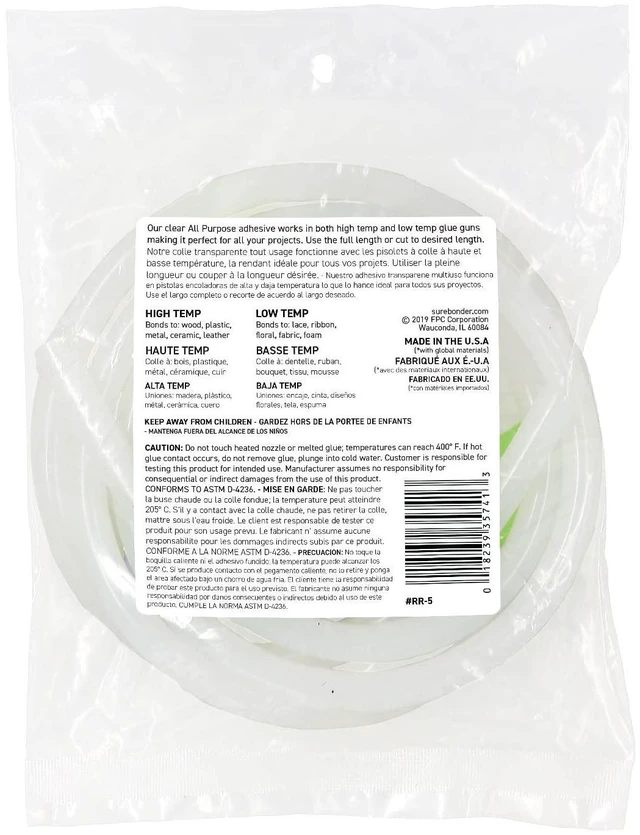 Alt view image 2 of 4 - Surebonder Full-Size Hot Glue Stick Roll, Clear, 5 Ft Length, 0.43 Inch Diameter - Long Glue Stick, Uninterrupted Gluing, All Purpose for Crafting and DIY, Clear