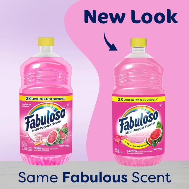 Alt view image 4 of 7 - Fabuloso Multi-Purpose Cleaner and Floor Cleaner, 2X Concentrated Formula, Long-Lasting Freshness, Watermelon Scent, 56 fluid ounces