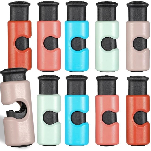 Main image of Squeeze and Lock Bread Bag Clips Chip Clips (10pcs Colored)
