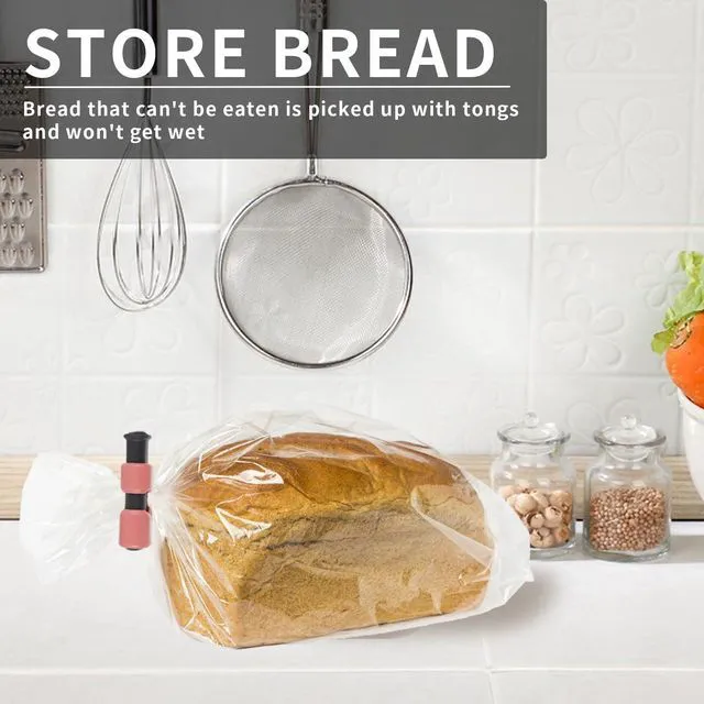 Alt view image 2 of 6 - Squeeze and Lock Bread Bag Clips Chip Clips (10pcs Colored)
