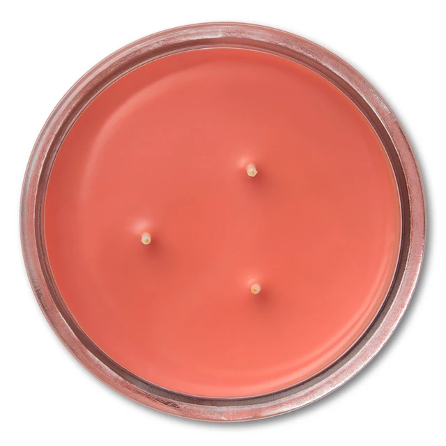 Alt view image 2 of 4 - (2 pack) Mainstays 3-Wick Scented Glass Jar Candle, Cranberry Mandarin, 11.5 oz