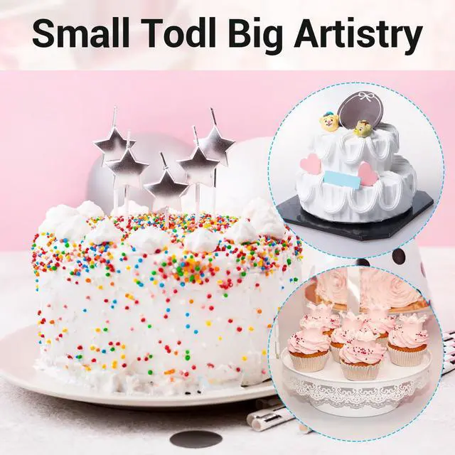 Alt view image 13 of 14 - 9 Pcs Reusable Piping Bags and Tips Set, Stainless Steel Ruffle Large Piping Tips with Pastry Bag Cake Decorating Tips for Cupcakes Cookies Cake Decoration Tools