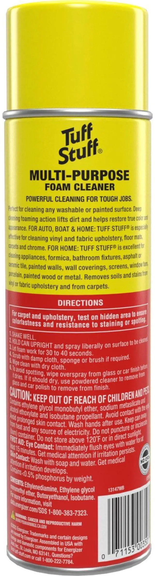 Alt view image 3 of 6 - Tuff Stuff Multi Purpose Foam Cleaner for Car Detailing, 22 o