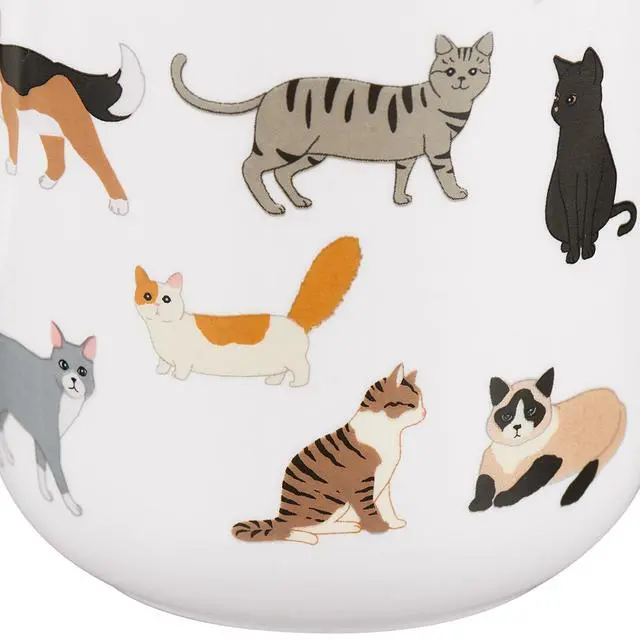 Alt view image 4 of 7 - Mainstays 16.06 oz White Stoneware Cat Mug
