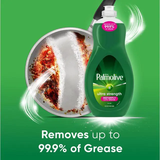 Alt view image 2 of 7 - Palmolive Ultra Strength Liquid Dish Soap, Cuts Grease and Grime, No Soaking Needed, 42 fl oz Bottle