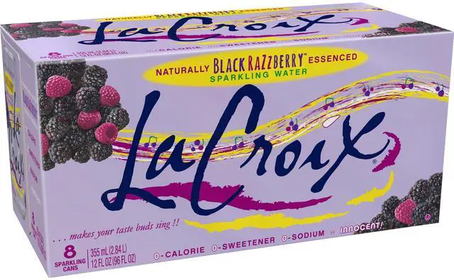 Main image of LaCroix Black Razzberry Sparkling Water 8pk/12 fl oz Cans, 8 Pack (Quantity)