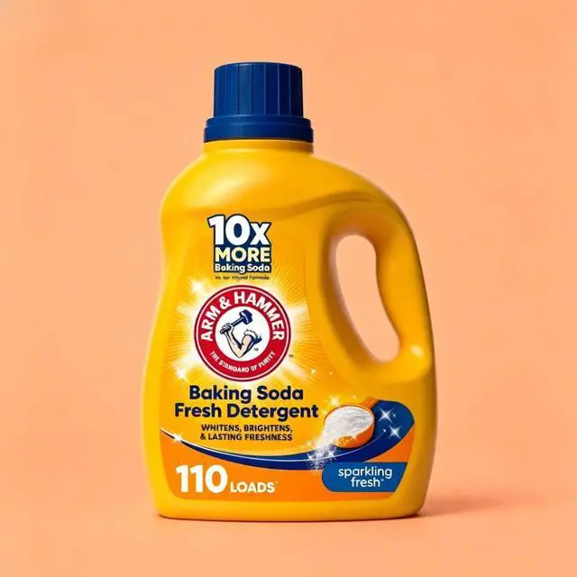 Alt view image 2 of 4 - ARM & HAMMER Baking Soda Fresh Liquid Laundry Detergent, 110 Fl Oz 110 Loads,Best Seller
