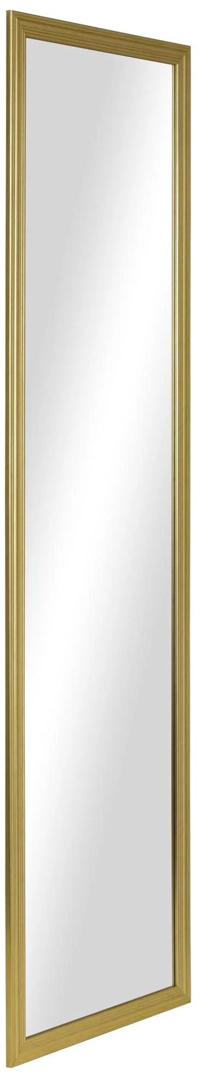 Alt view image 2 of 3 - 13x49 Gold Rectangle Large Wall Mirror for Bathroom or Living Room