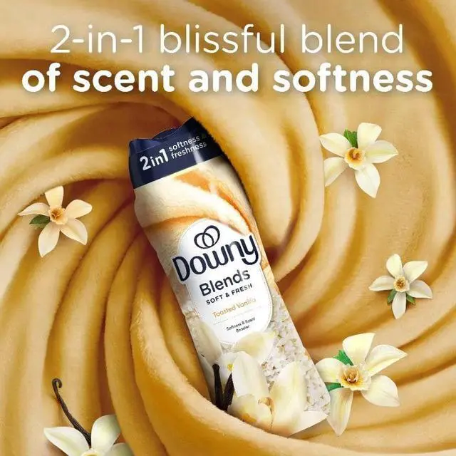 Alt view image 3 of 3 - ICUTE-Downy Blends Soft & Fresh In-Wash Laundry Scent Booster Beads, Toasted Vanilla Scent, 5.9 oz
