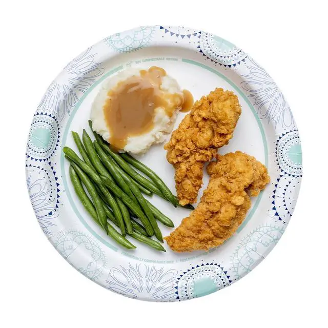 Alt view image 4 of 4 - Great Value 10 Inch Disposable Paper Plates, 50 Count, Multicolor Design