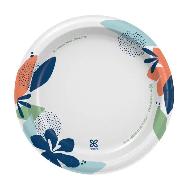 Alt view image 2 of 3 - Dixie Everyday Paper Lunch Plates, 8.5", 100 Count