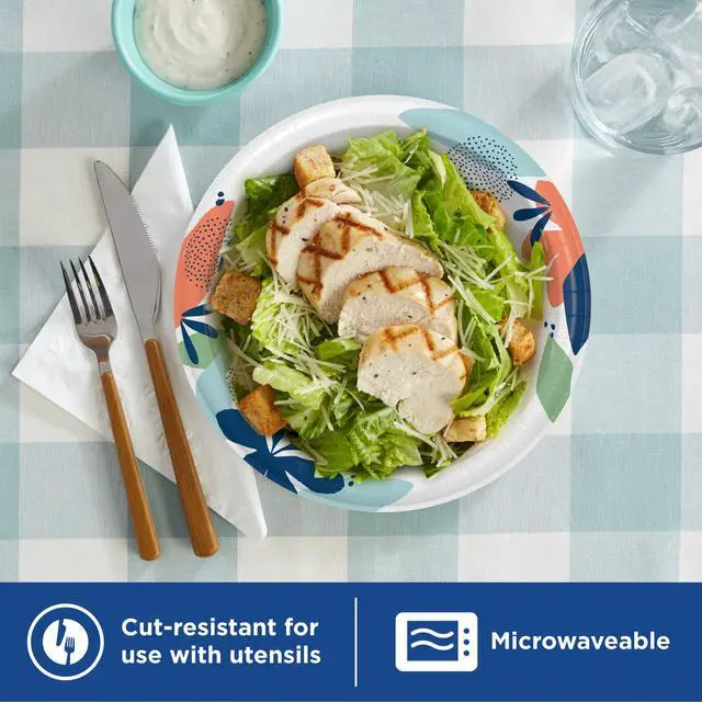 Alt view image 3 of 3 - Dixie Everyday Paper Lunch Plates, 8.5", 100 Count