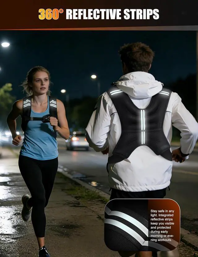 Alt view image 2 of 3 - Henkelion Weighted Vest Weight Vest for Men Women Kids Weights Included, Body Weight Vests Adjustable for Running, Training Workout, Jogging, Walking