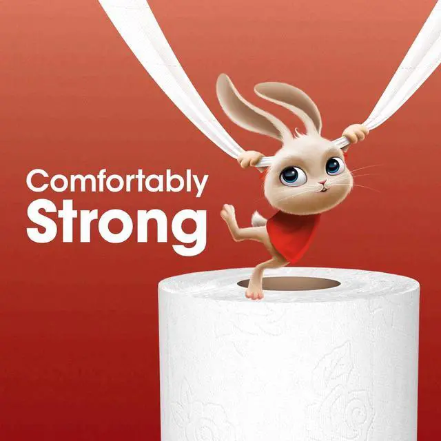 Alt view image 4 of 4 - CUTE-Great Value Ultra Strong 2-Ply Toilet Paper, 12 Mega Rolls, Compare to Charmin Ultra Strong,Fast Delivery