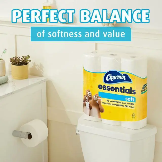 Alt view image 5 of 5 - ICUTE-Charmin Essentials Soft Toilet Paper 12 Mega Rolls, 330 Sheets Per Roll