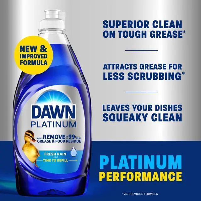 Alt view image 4 of 5 - ICUTE-Dawn Platinum Dish Soap, Dishwashing Soap, Fresh Rain, 30 fl oz