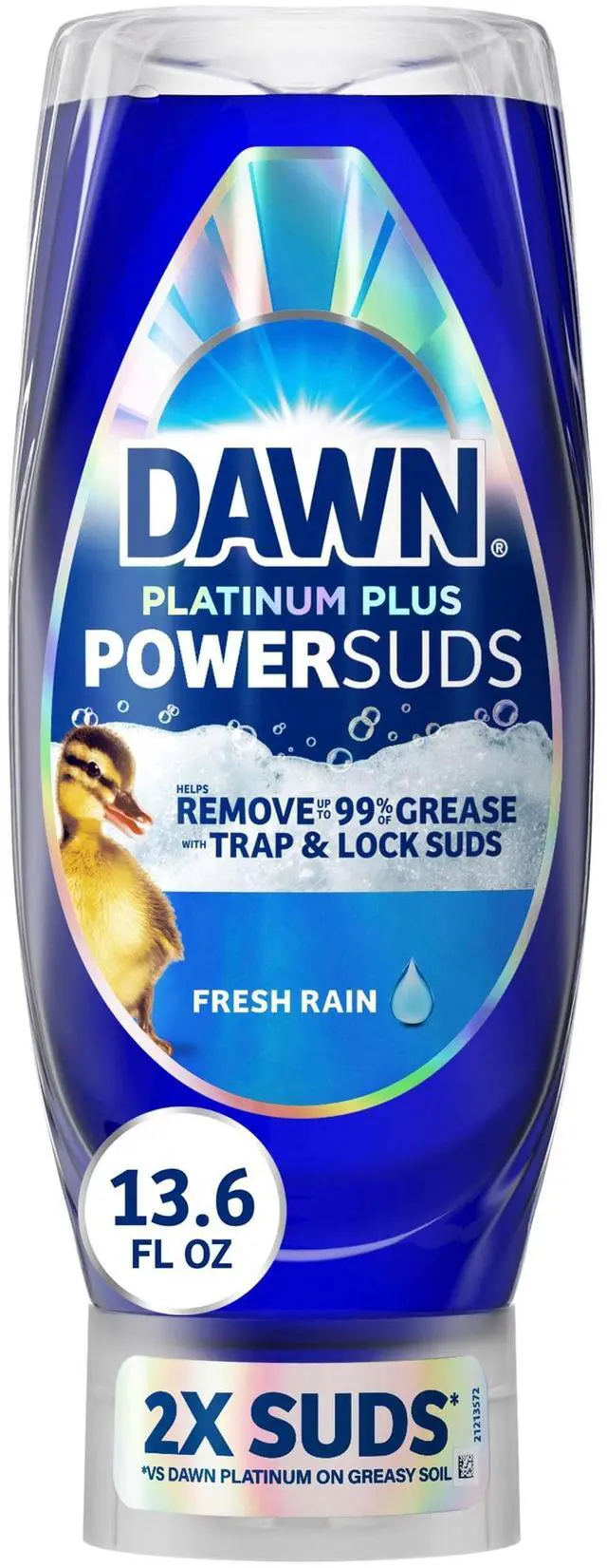Main image of ICUTE-Dawn Platinum Plus, Dish Soap, 13.6 oz. EZ-Squeeze Bottle